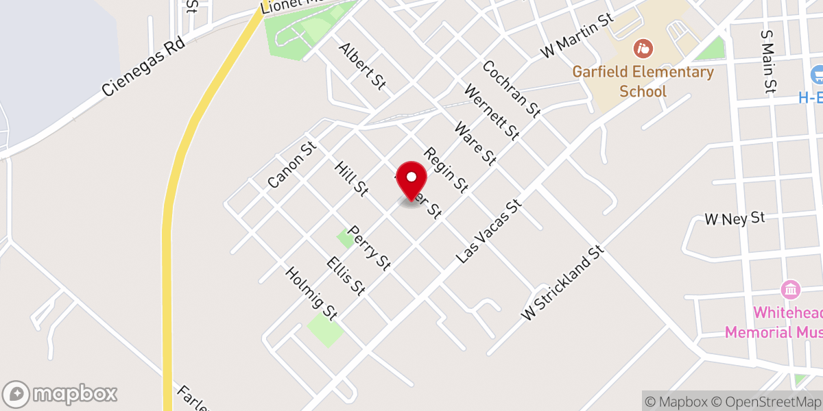 Map showing location of The Tabernacle