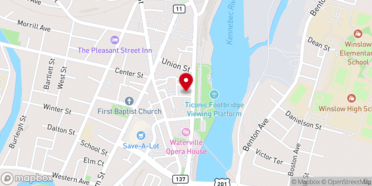 Map showing location of St. Joseph's Maronite Catholic Church