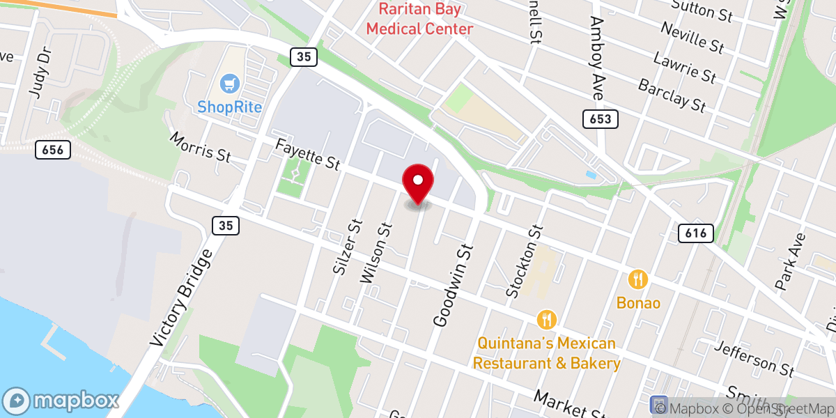 Map showing location of Hungarian Reformed Center