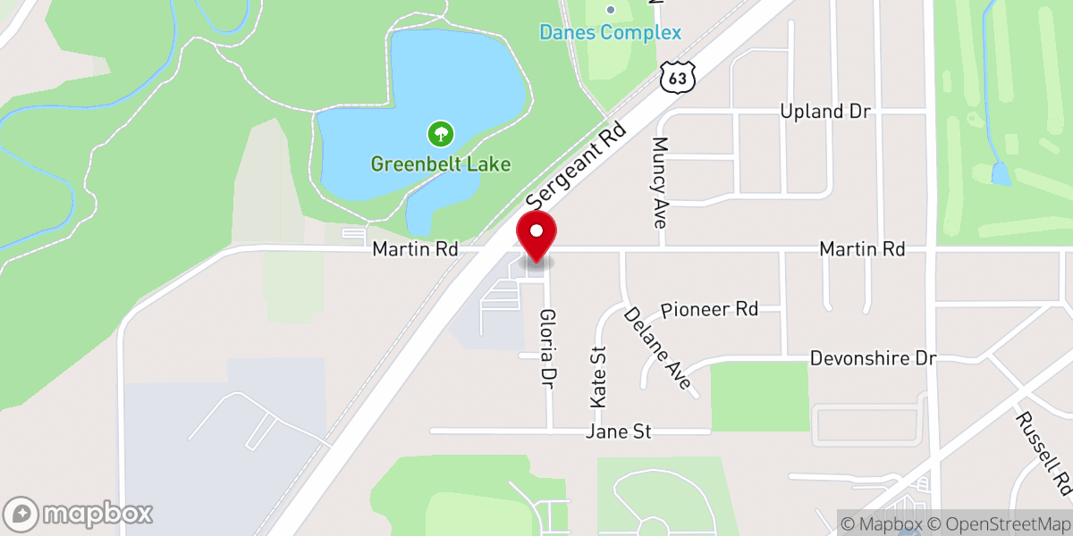 Map showing location of Ressurection Missionary Baptist