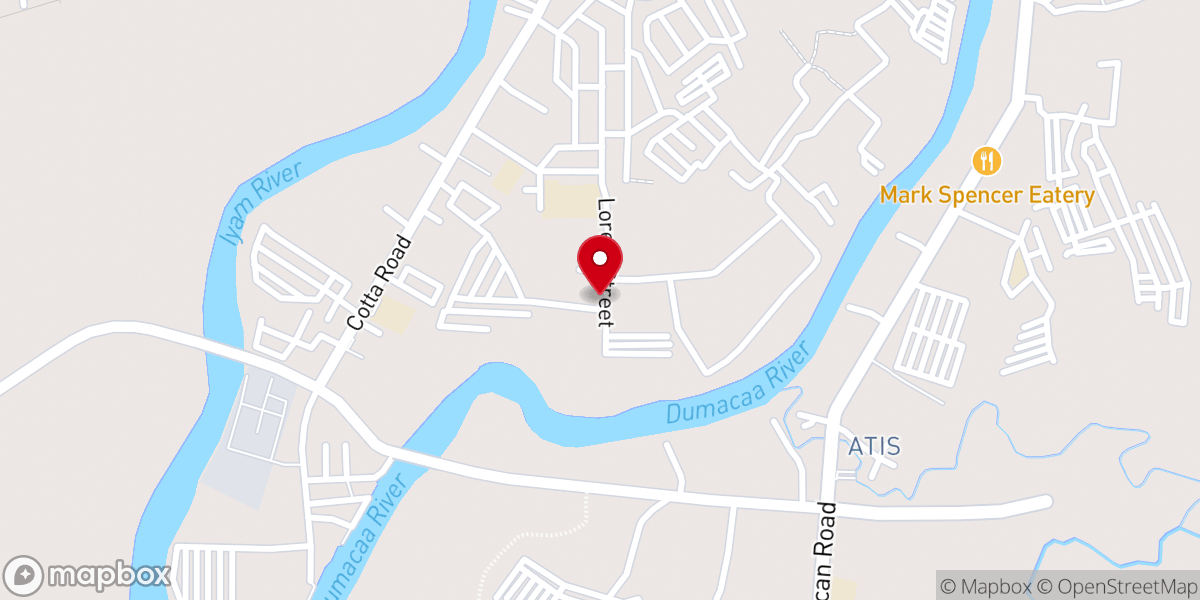 Map showing location of Jesus Is Lord Church Lucena City