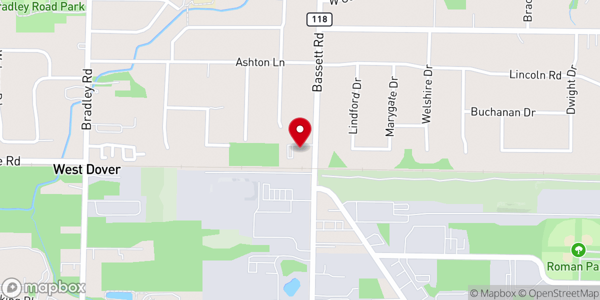 Map showing location of CrossRoads Church, A Baptist Congregation
