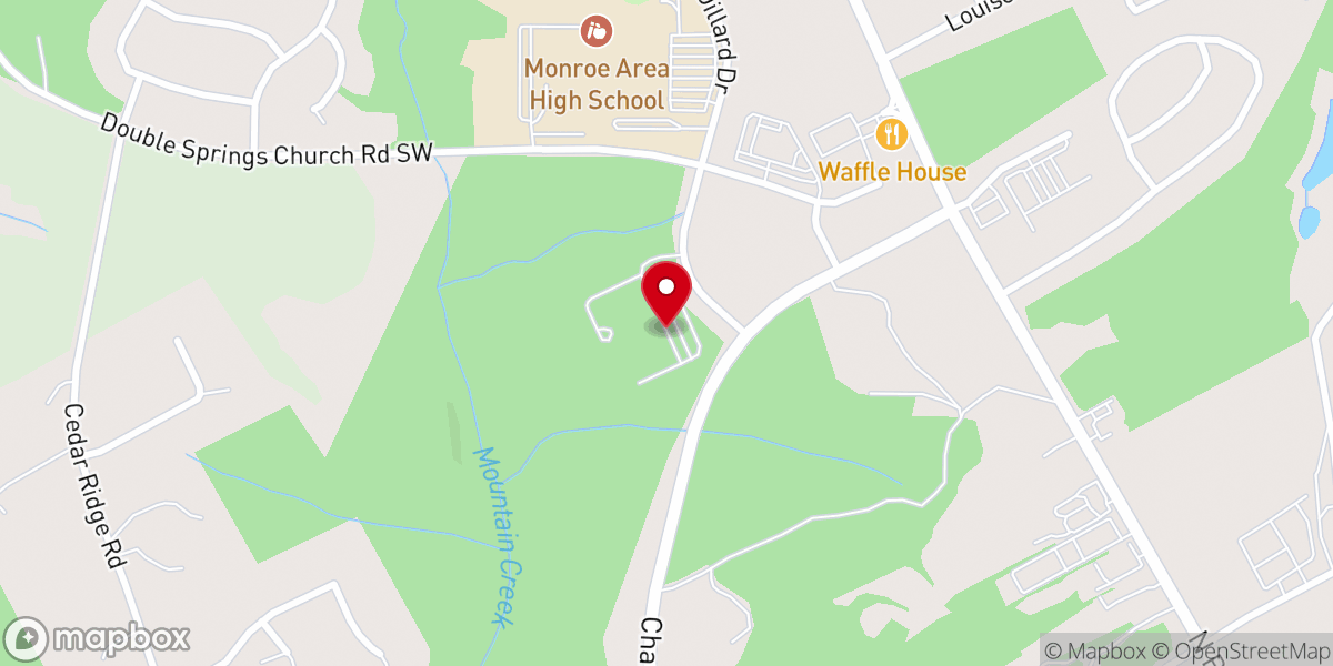 Map showing location of Walton County YMCA