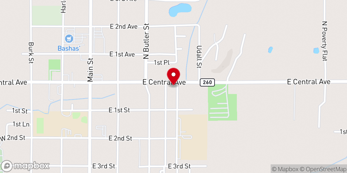 Map showing location of Life In Christ Fellowship