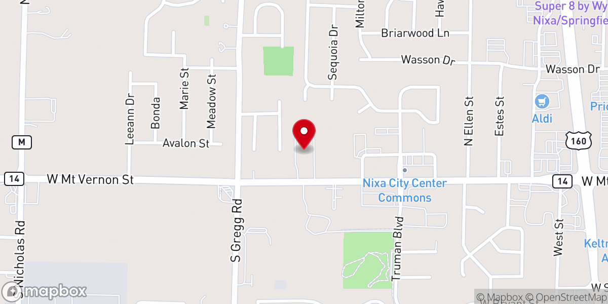 Map showing location of Redeemer Nixa Preschool