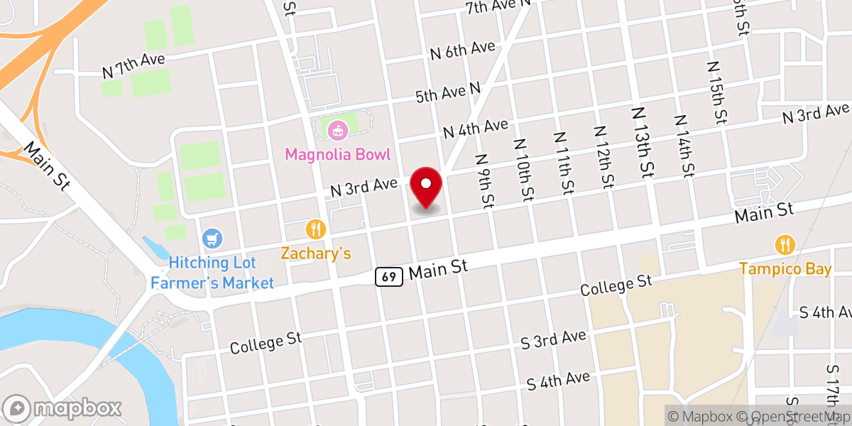 Map showing location of Grace United Methodist Church
