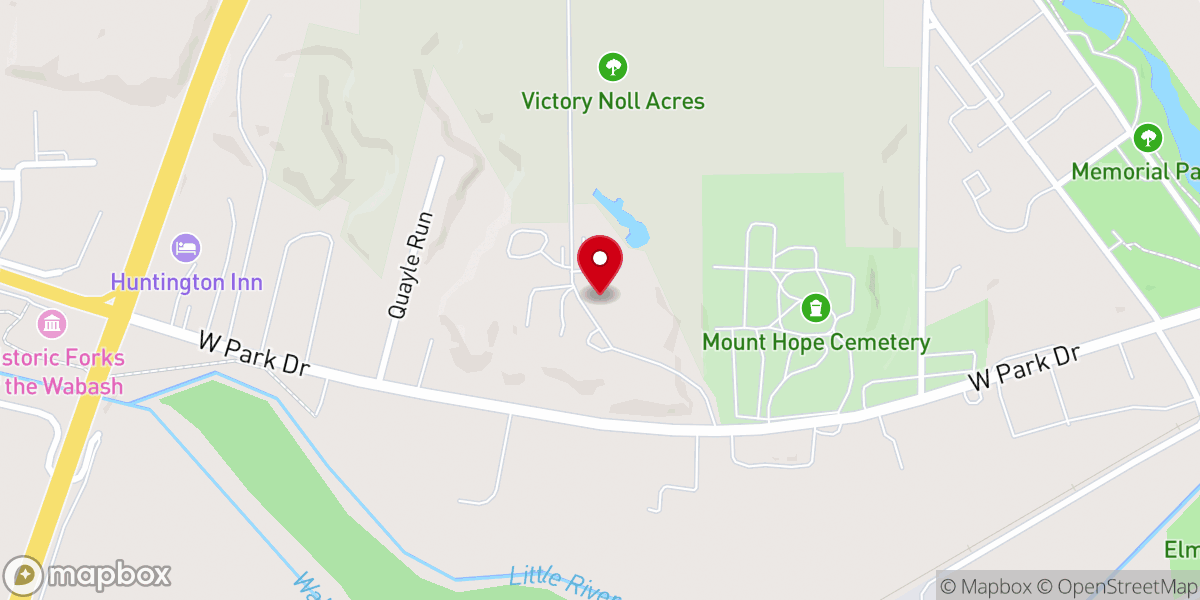 Map showing location of Victory Noll