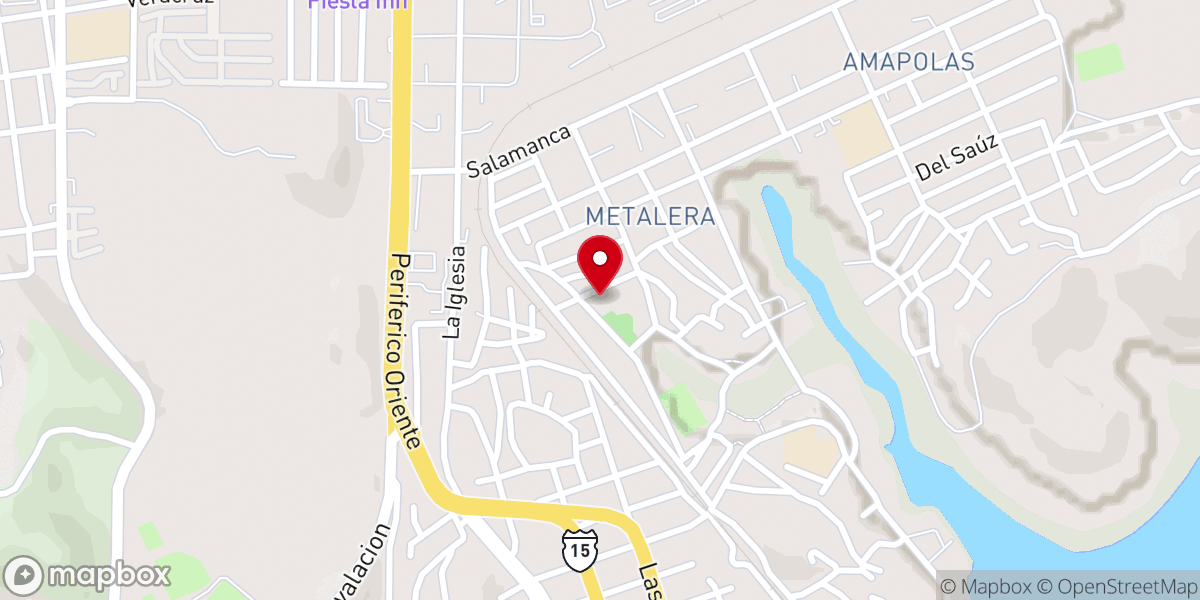 Map showing location of Iglesia San Juan Bautista