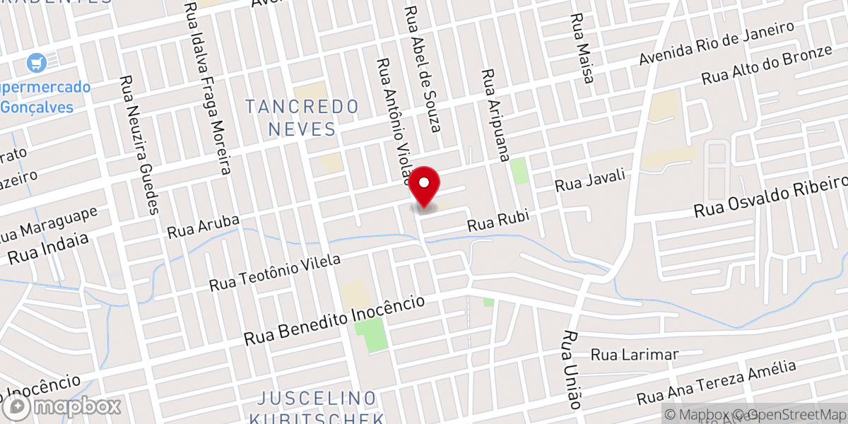 Map showing location of Comunidade católica Santa Maria