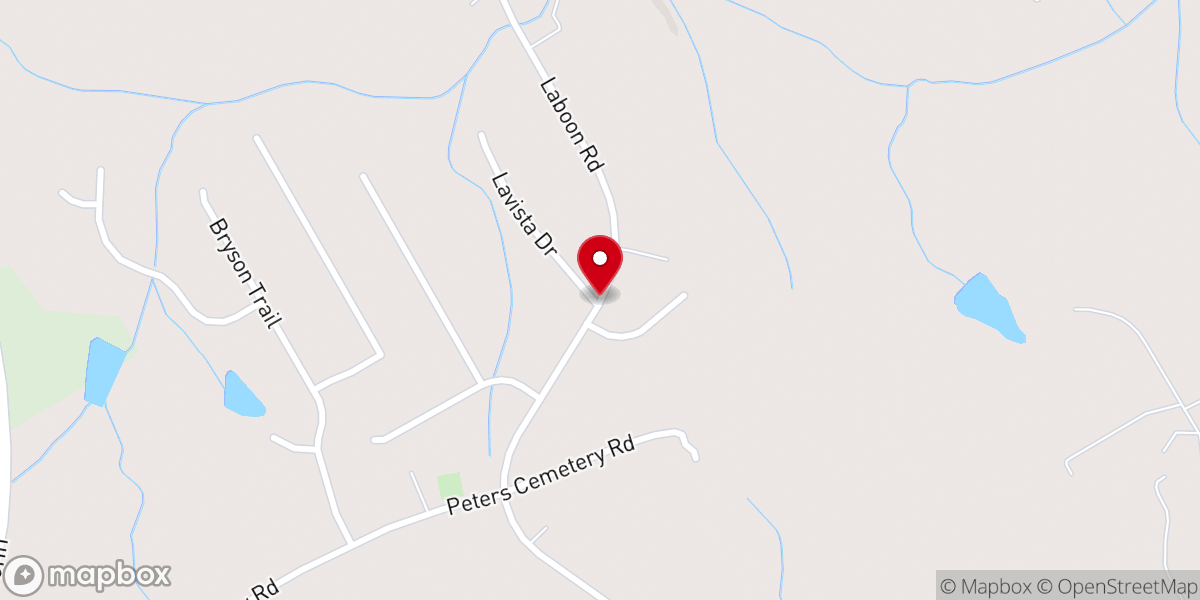 Map showing location of Saints Tabernacle Pentecostal Church