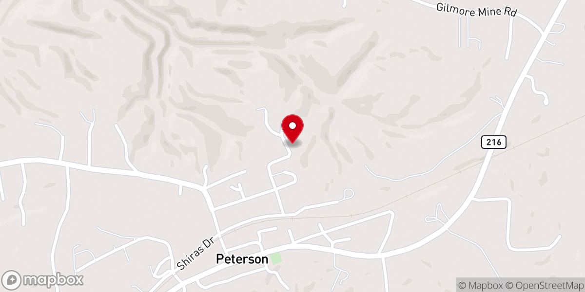 Map showing location of Saint Paul Missionary Baptist Church