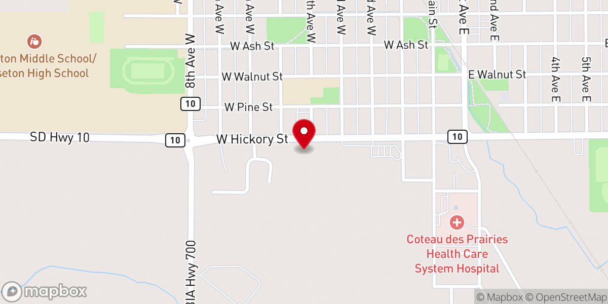 Map showing location of Family Life Assembly of God