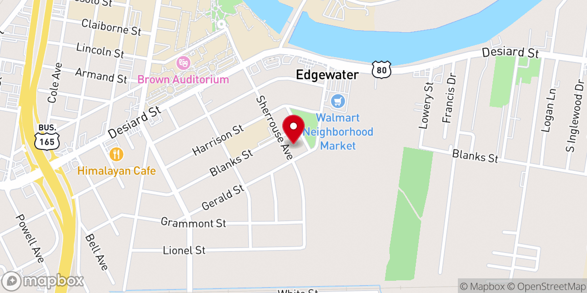 Map showing location of Refuge Church