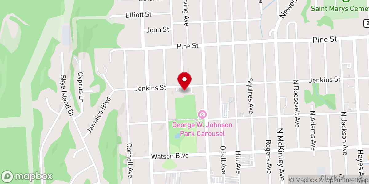 Map showing location of St Anthony Learning Center