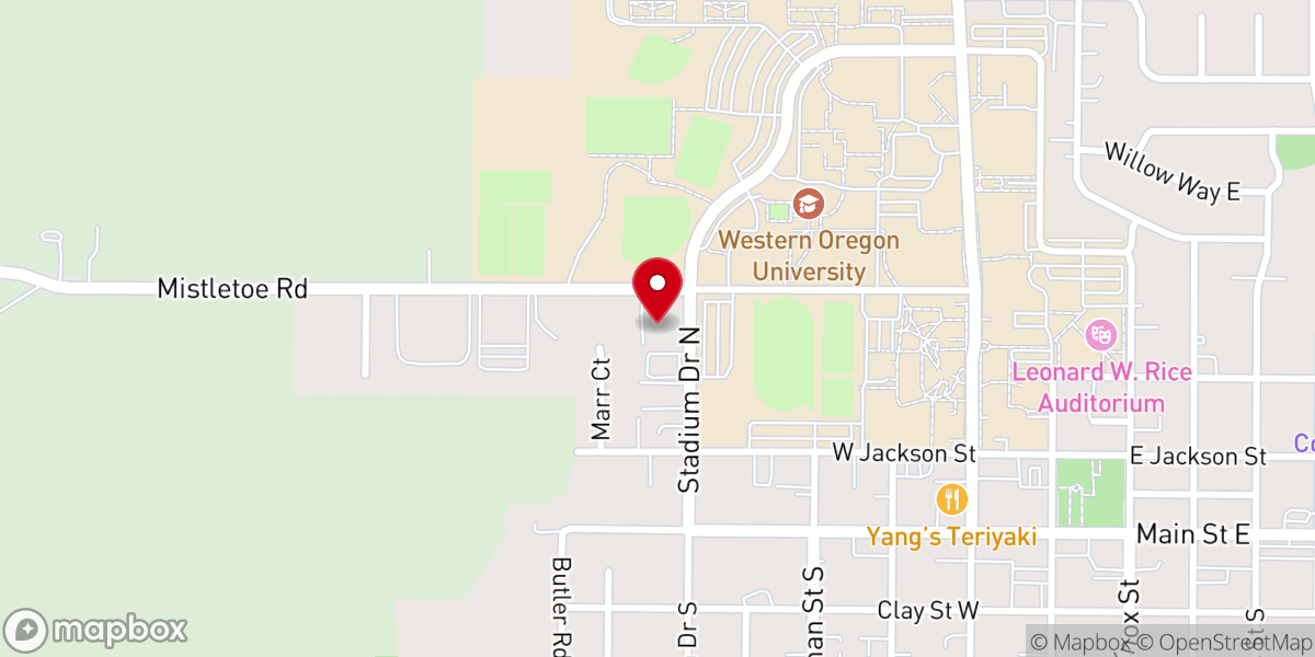 Map showing location of Church Street Apartments