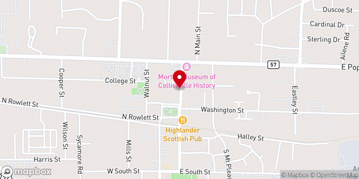 Map showing location of Trinity Church PCA