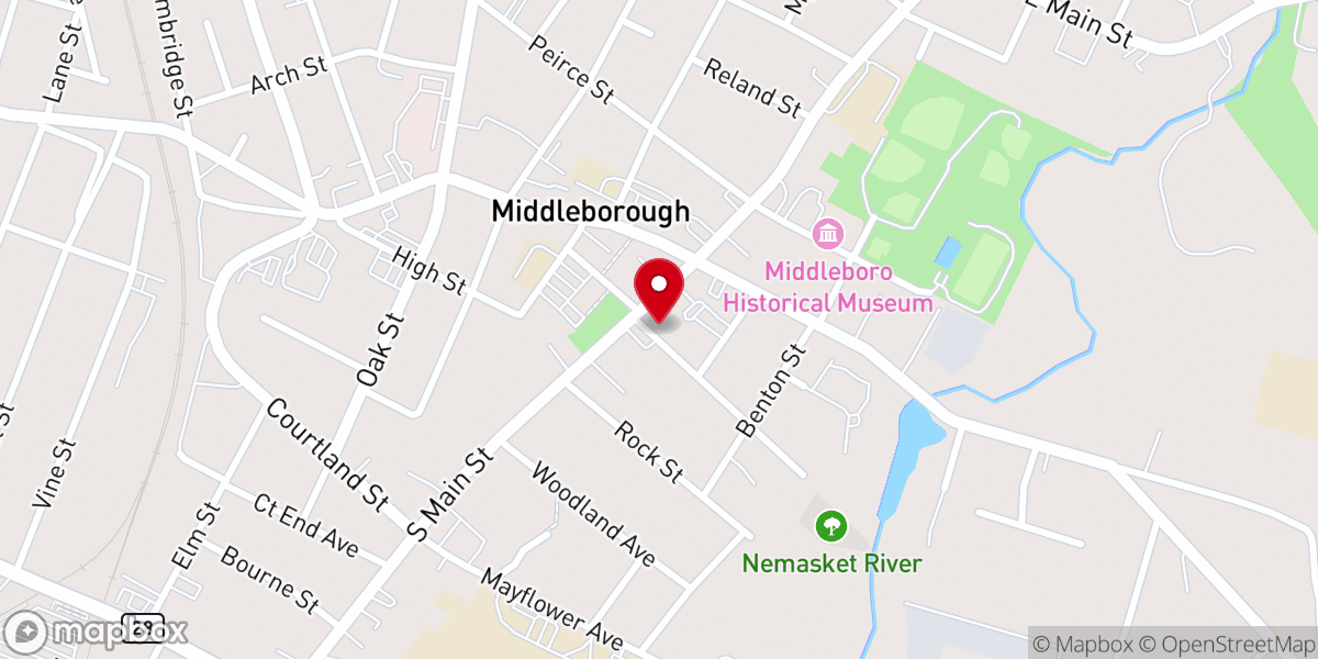 Map showing location of Central Congregational Church Food Pantry