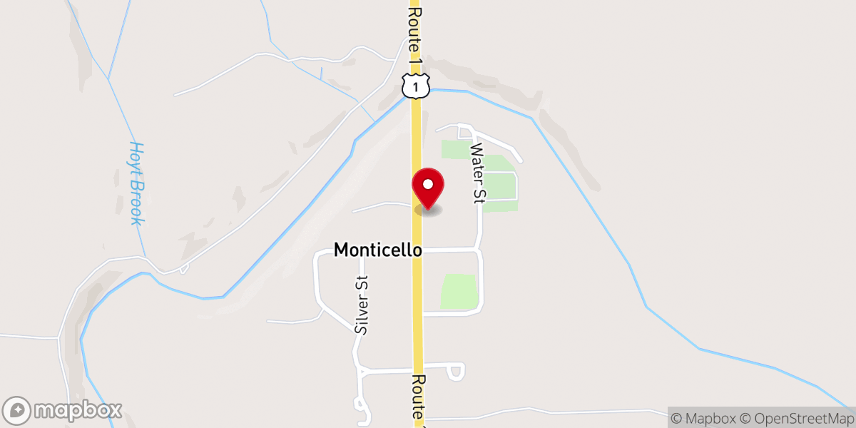 Map showing location of Calvary Pentecostal Church