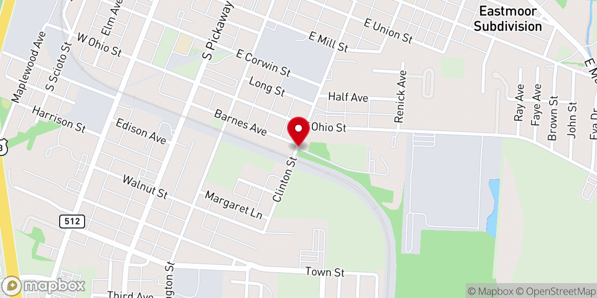 Map showing location of Emergency Clearinghouse Food Pantry