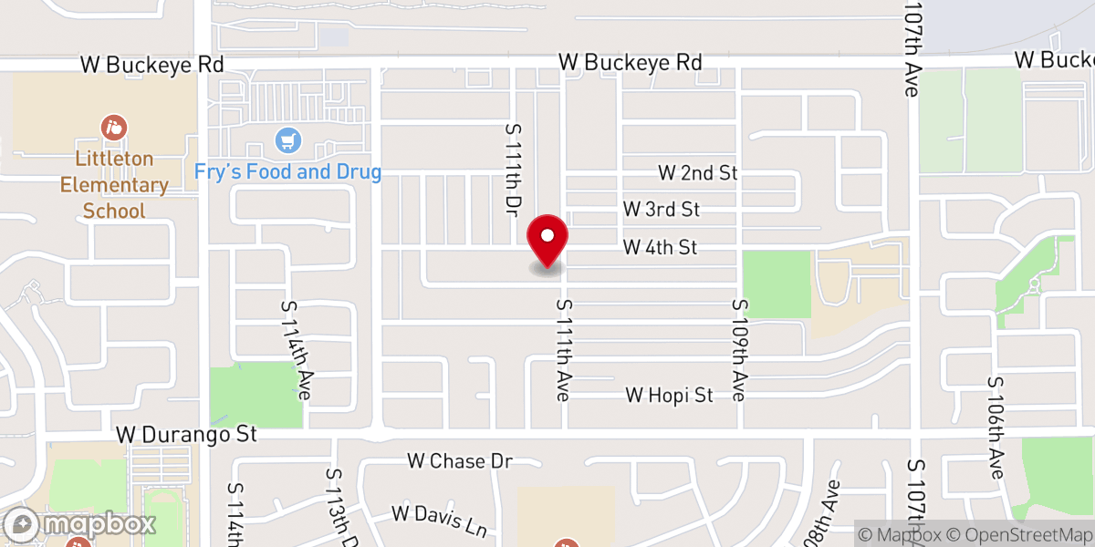 Map showing location of Hamblen Chapel Evangelical