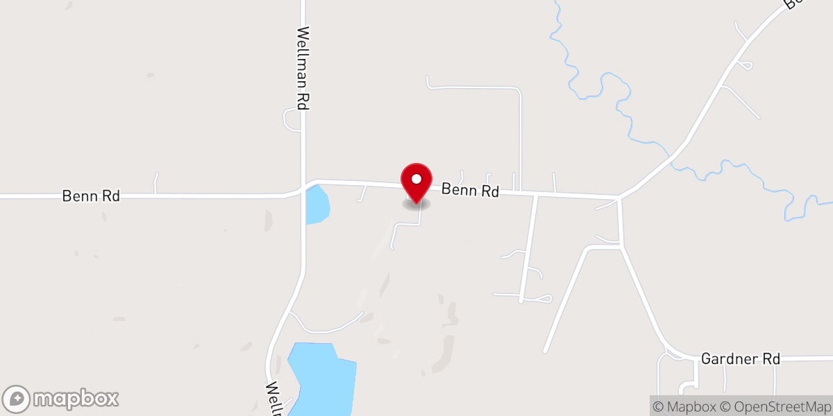 Map showing location of Howe Church