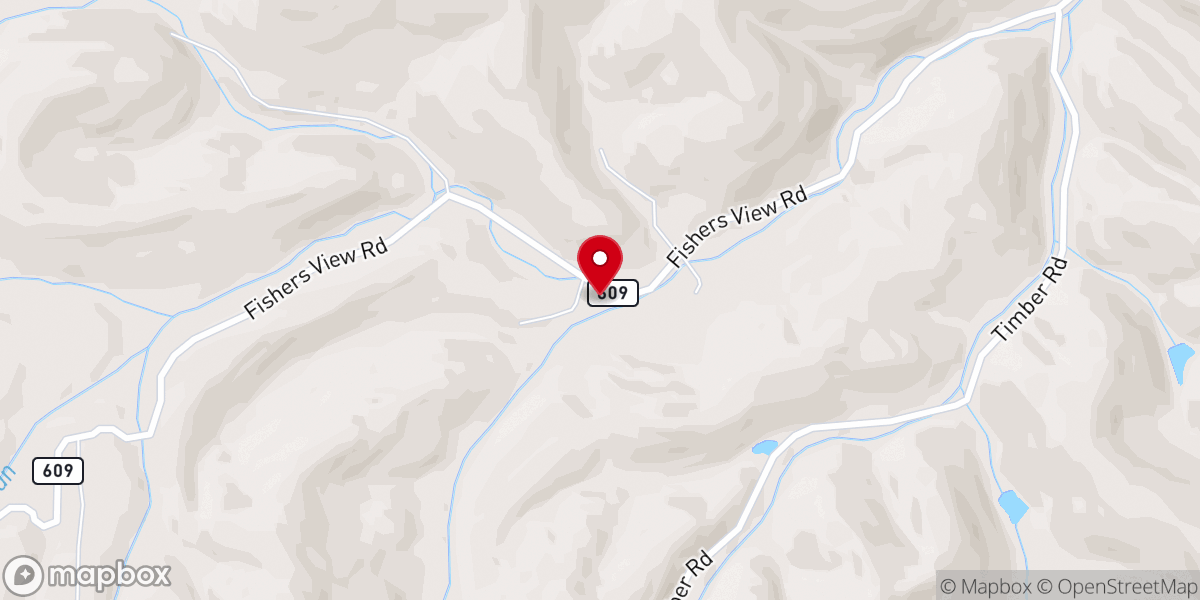 Map showing location of Texas Hollow Church