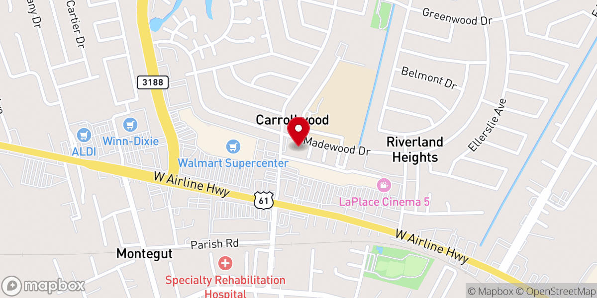 Map showing location of St John Parish Public Defenders Office