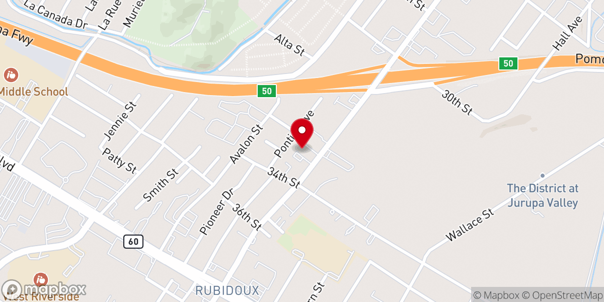 Map showing location of Life Church of God in Christ