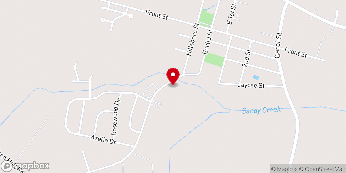 Map showing location of Camp Sandy Creek
