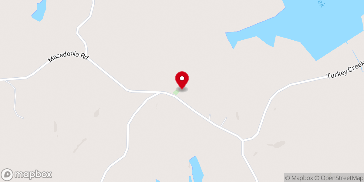 Map showing location of Pilgrim Rest Church