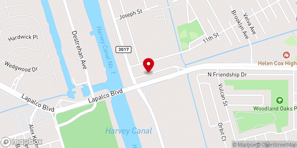 Map showing location of Patricia Fryes Ministries