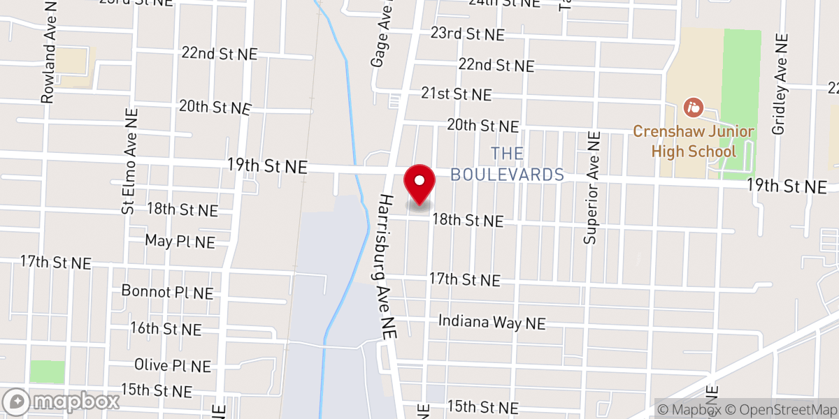 Map showing location of Holy Assumption Orthodox Church