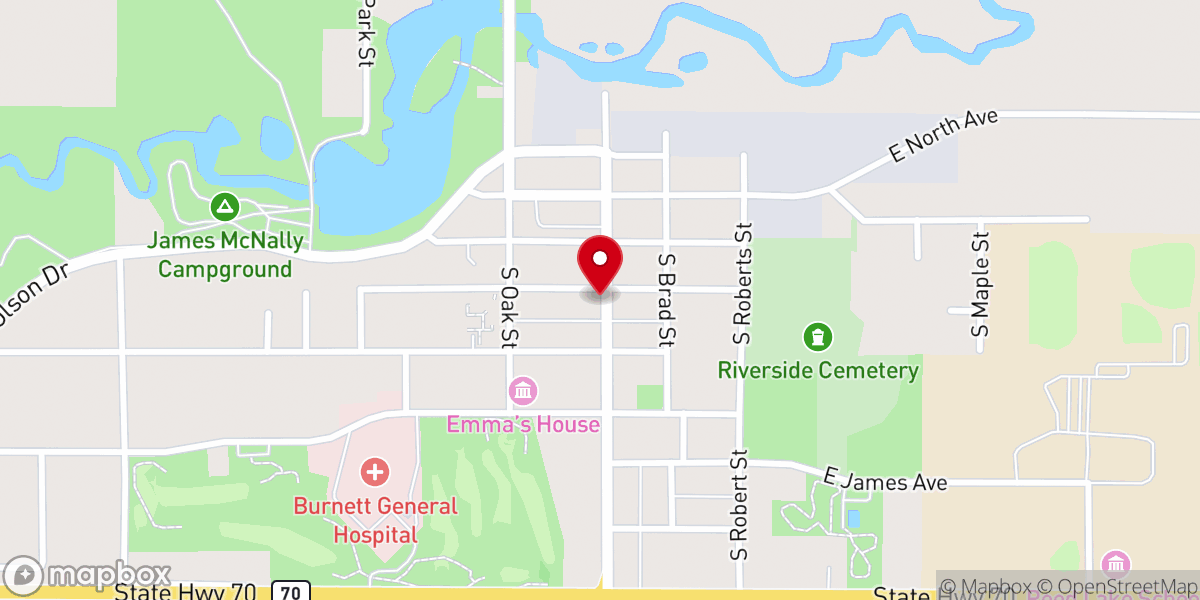 Map showing location of Central United Methodist Church