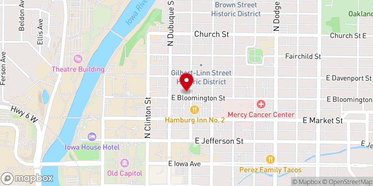 Map showing location of Friends Meeting