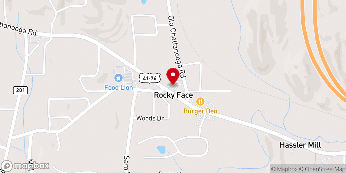 Map showing location of Westside Chapel