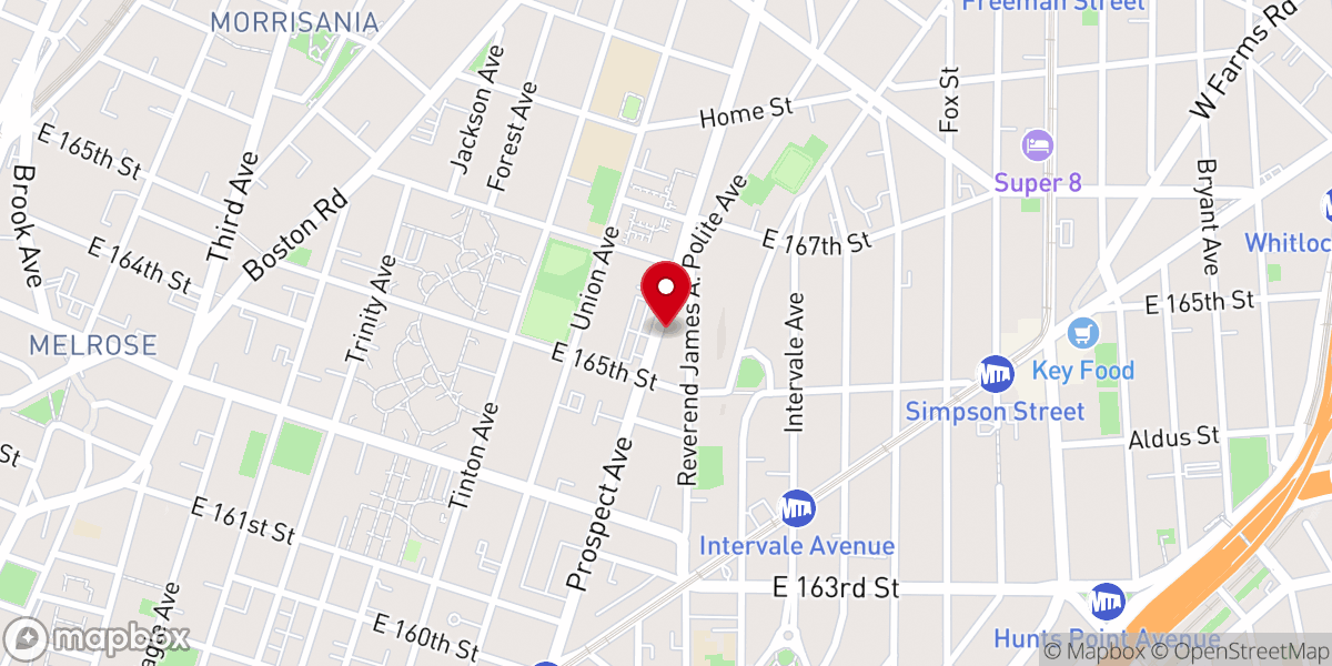 Map showing location of Iglesia Adventista