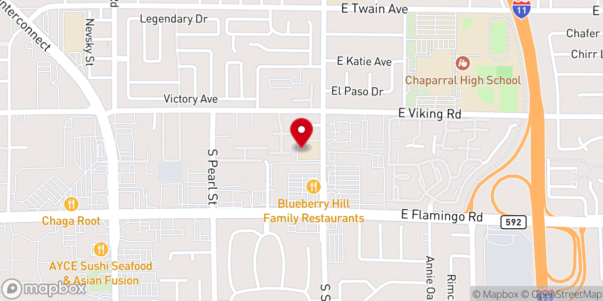 Map showing location of First Fil-Am United Methodist Fellowship Las Vegas