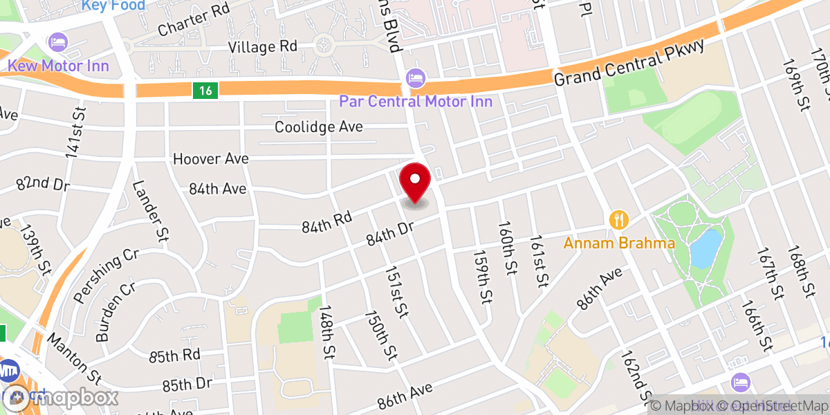 Map showing location of Saint Demetrios Greek Orthodox Church