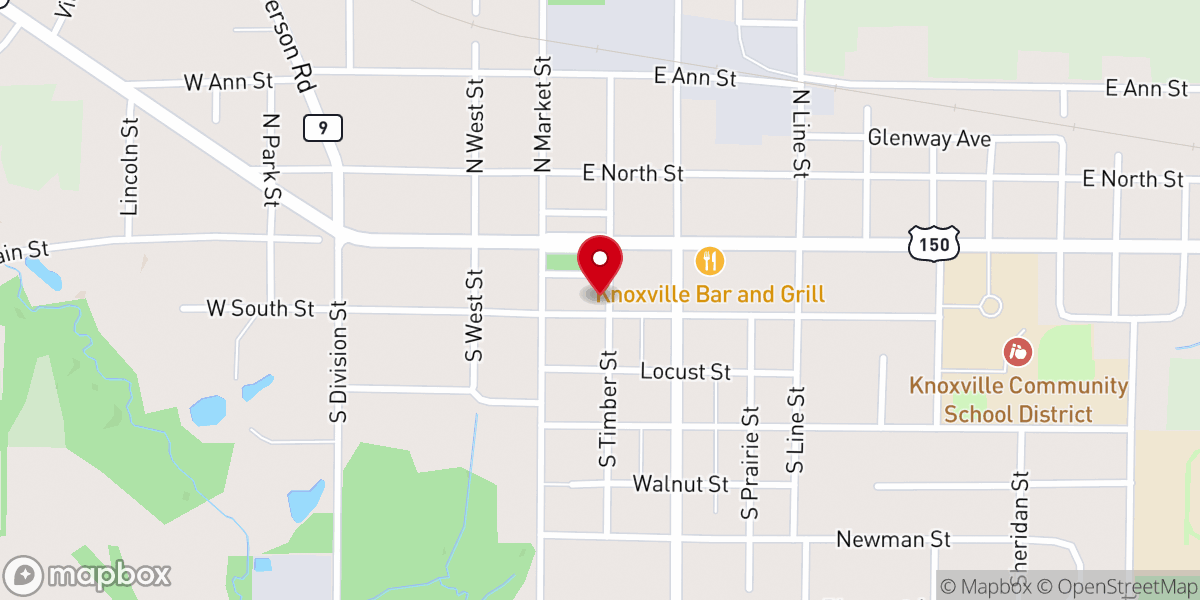 Map showing location of Grace Lutheran Church