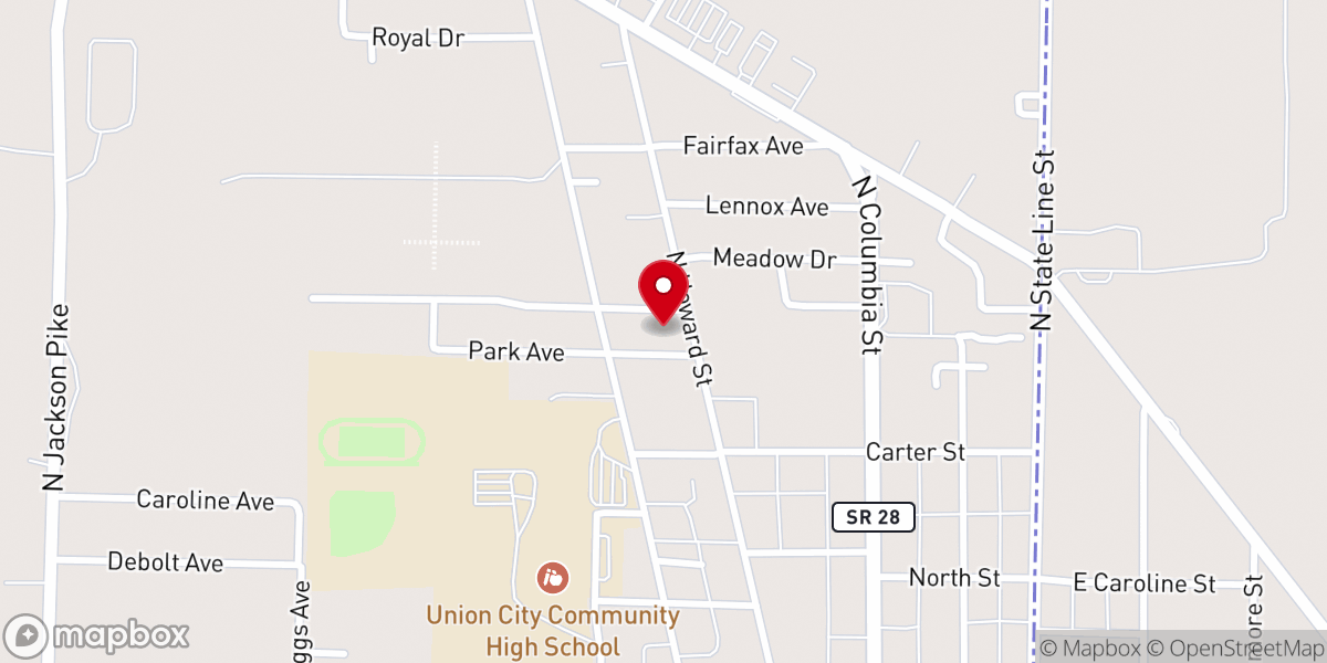 Map showing location of Cornerstone Historic Baptist Church