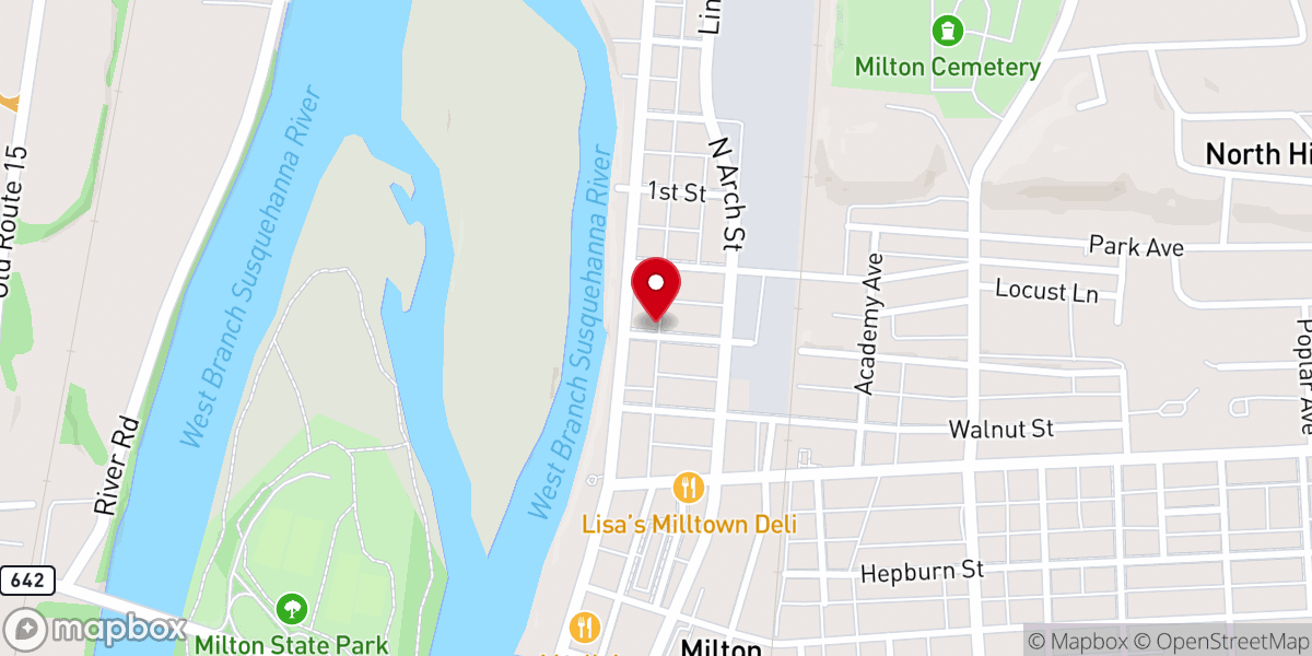 Map showing location of Christ Episcopal Church