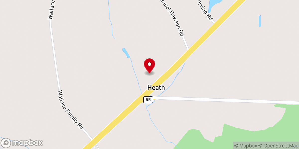 Map showing location of United Gospel Outreach Church