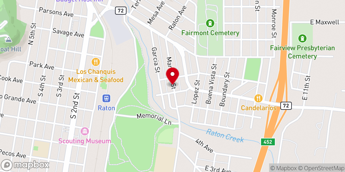 Map showing location of st joseph church