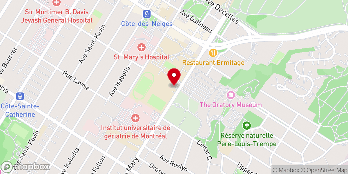 Map showing location of City Church