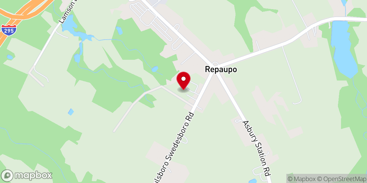 Map showing location of Repaupo United Methodist Church