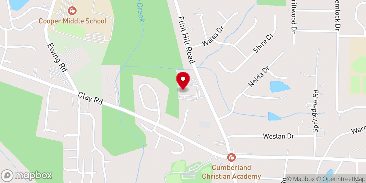 Map showing location of Crossroads Church