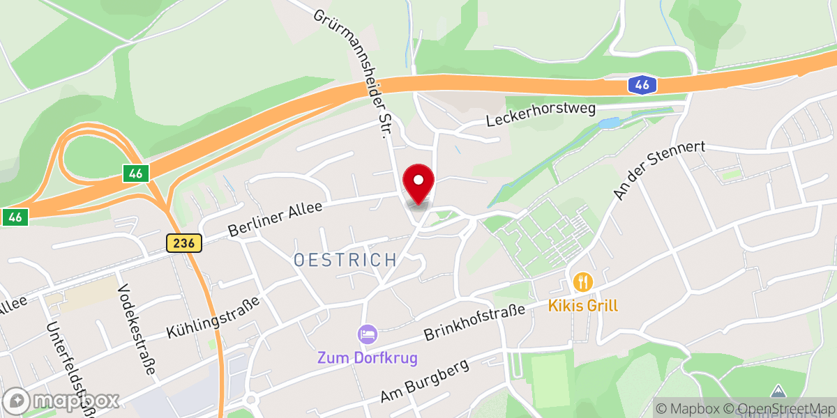 Map showing location of Kirche Oestrich - Ev. Kirchengemeinde Oestrich-Dröschede