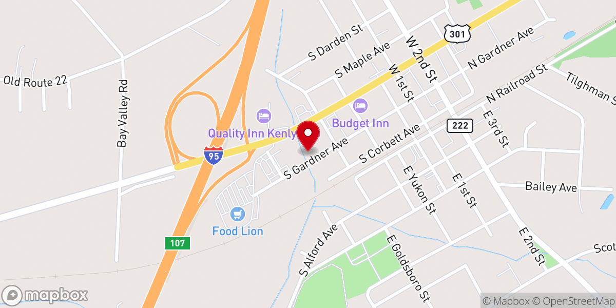 Map showing location of New Jerusalem Church - NJC