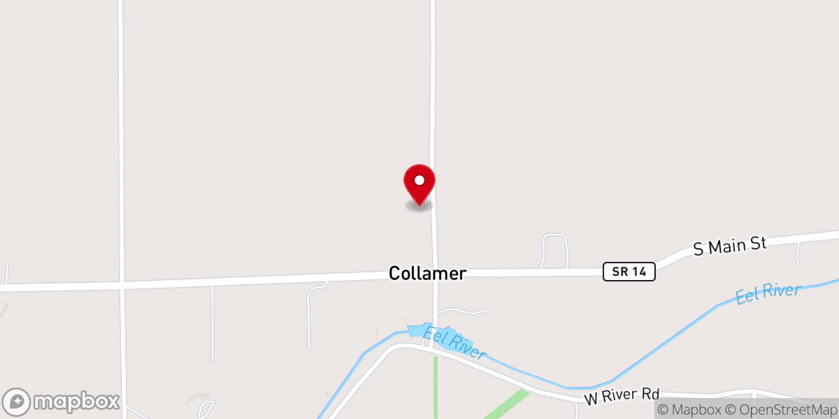 Map showing location of Collamer Christian Church