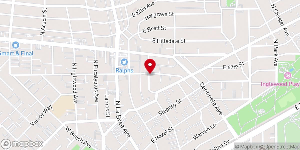 Map showing location of Second African Methodist Episcopal Zion Church